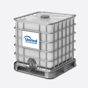 Portable water holding tank with a valve at the bottom and sealed top